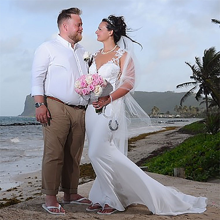 Beautiful Zoe Morey and her Hubby